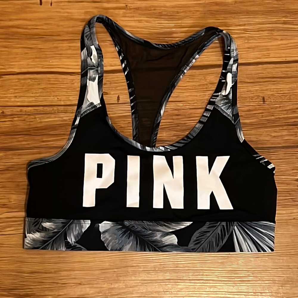 VS Pink Black Ultimate Sports Bra